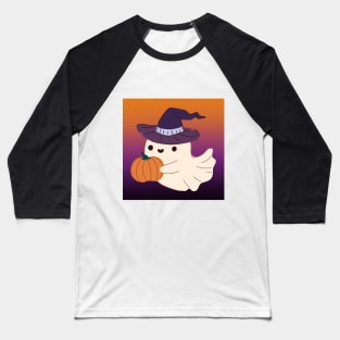 Cute Ghost Halloween Baseball T-Shirt